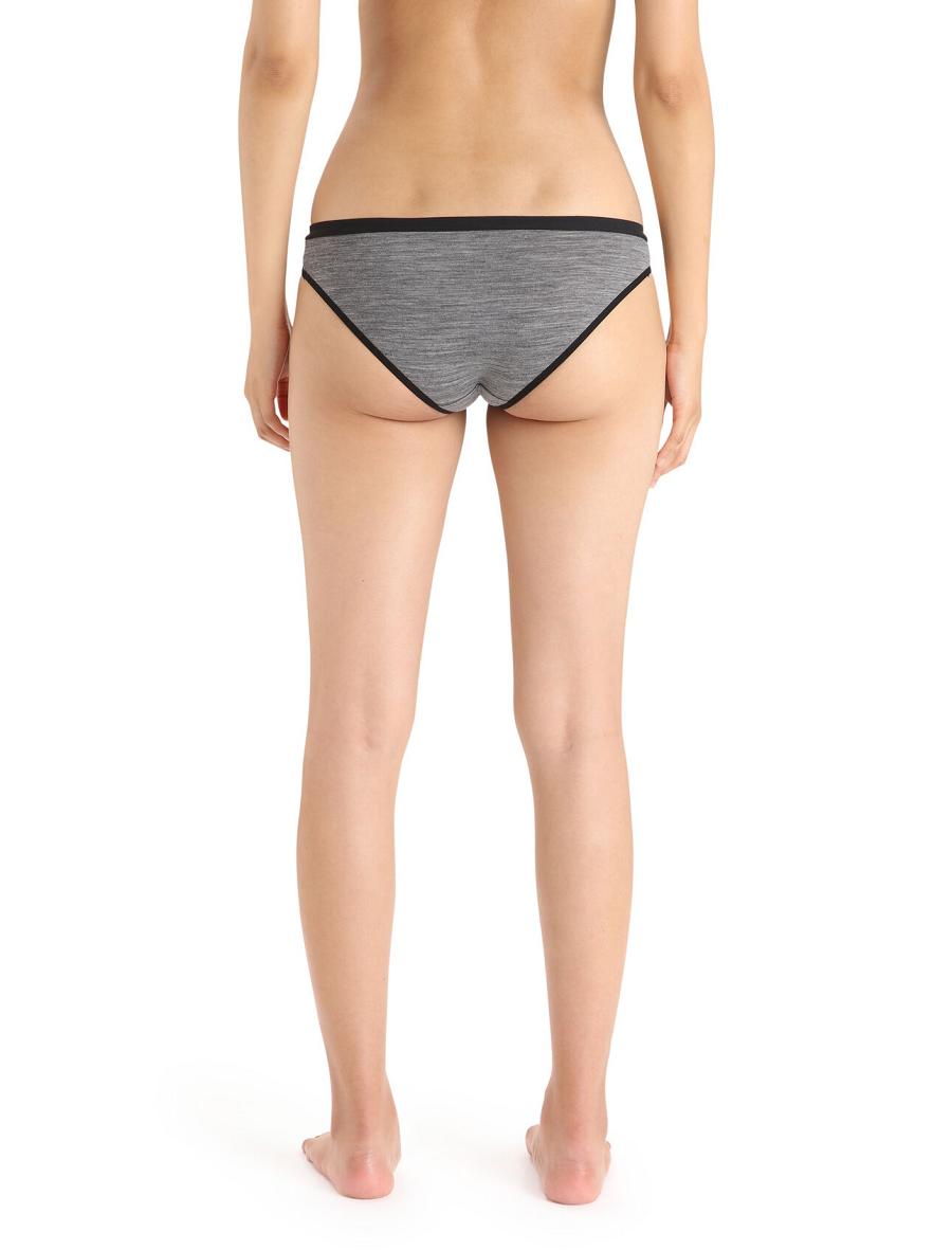 Icebreaker Merino Siren Bikini Briefs Naisten Alusvaatteet Harmaat | FI 1722PJJQ